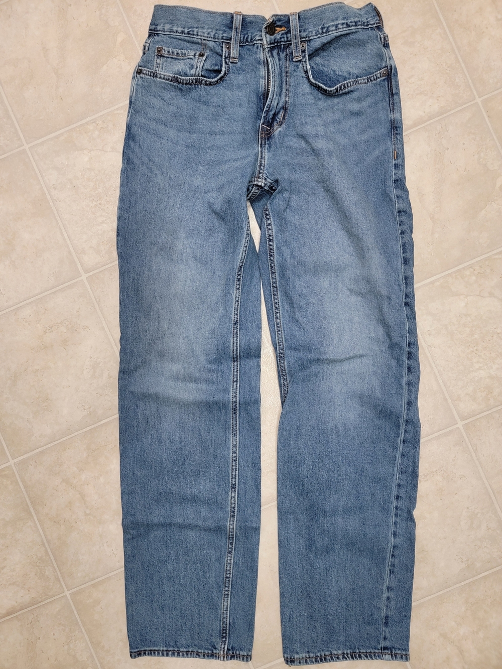 Old Navy Men's Straight Jeans in Light Blue Denim